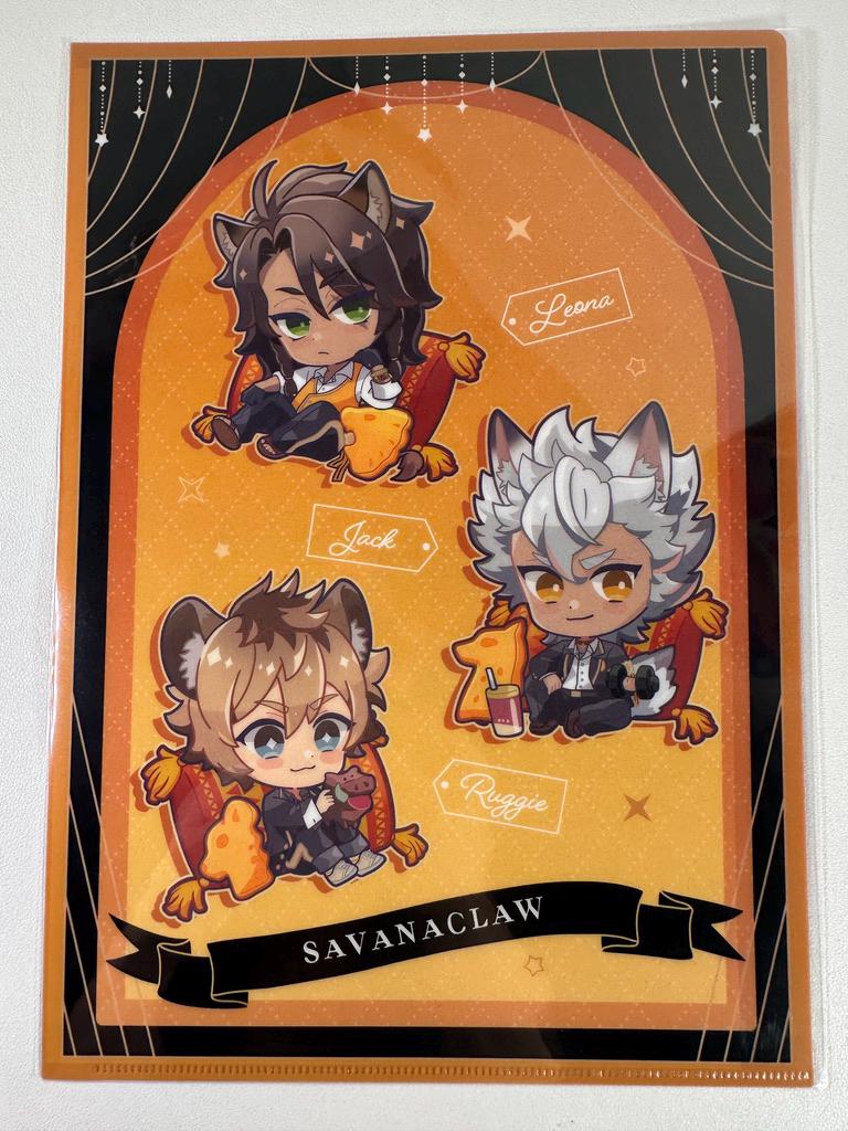 Twisted Wonderland Peko Cushion Clear File Savanaclaw Leona