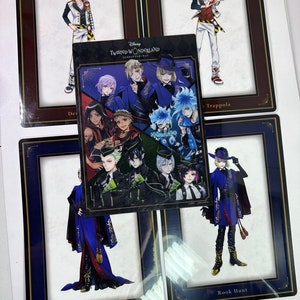 Twisted Wonderland Pencil Board Set Heartslabyul Pomefiore Ace Deuce Vil Rook