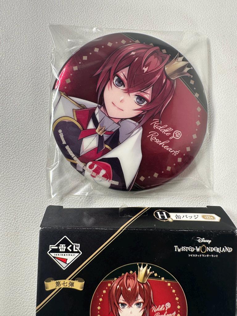 Disney Twisted Wonderland ハーツラビュルバッジ Twisted Wonderland Ichiban Kuji Can Badge Heartslabyul Riddle