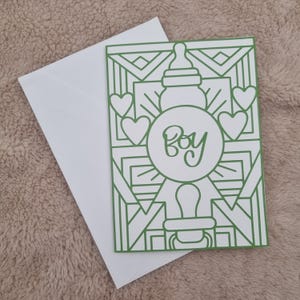 Glückwunschkarte zur Geburt, Welcome Baby, Karte zur Geburt Girl/Boy