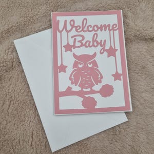 Glückwunschkarte zur Geburt, Welcome Baby, Karte zur Geburt