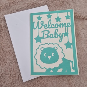 Glückwunschkarte zur Geburt, Welcome Baby, Karte zur Geburt Girl/Boy