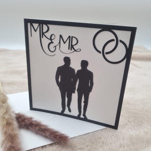 Hochzeitskarte, Glückwünsche zur Hochzeit, für Bräutigam und Bräutigam, Mr & Mr, Gleichgeschlechtliche Hochzeit