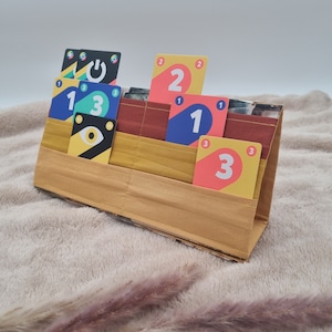 Spelkaarthouder voor kinderen, senioren of mensen met een beperking, bijvoorbeeld Bijvoorbeeld voor Uno, Phase, spelhulp, houder voor speelkaarten