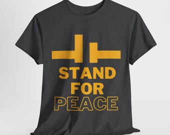 Casual Tee, "Stand for Peace", Pop-Culture Shirt, Dragon Prince Tshirt