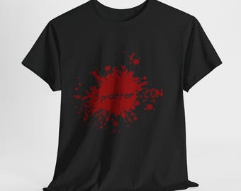 Camiseta de libro casual, "Splatter Con", camiseta de Dresde, camisa de libro