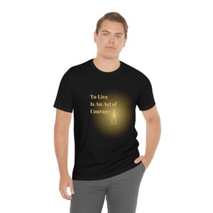 To Live Shirt - Seneca quote text custom design short sleeve