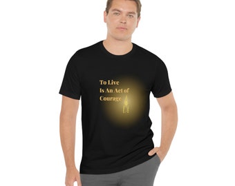 To Live Shirt - Seneca quote text custom design short sleeve