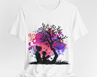Fitted Book Tee, "It's a Good Day to Read a Book", Bookish Tshirt