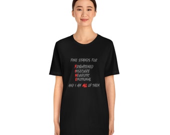 FINE Shirt - Metal health quote from Life by Rei text custom design short sleeve