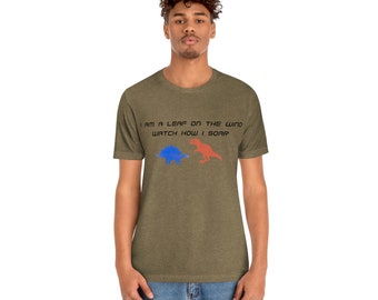 Camisa Leaf on the Wind - Cita de lavado de Firefly por Joss Whedon texto de fantasía diseño personalizado manga corta