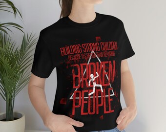 Broken People Shirt - Frederick Douglass quote text custom design short sleeve