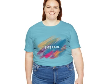 Embrace Chaos Shirt - JH Hard quote text custom design short sleeve