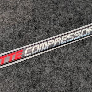 1x TTE Compressor Gel Sticker/Label/Badge (110x10mm) Toyota and Lexus **READ DESCRIPTION**