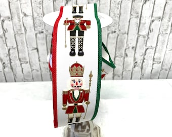 Christmas Nutcracker Ribbon, Red and Green Trim