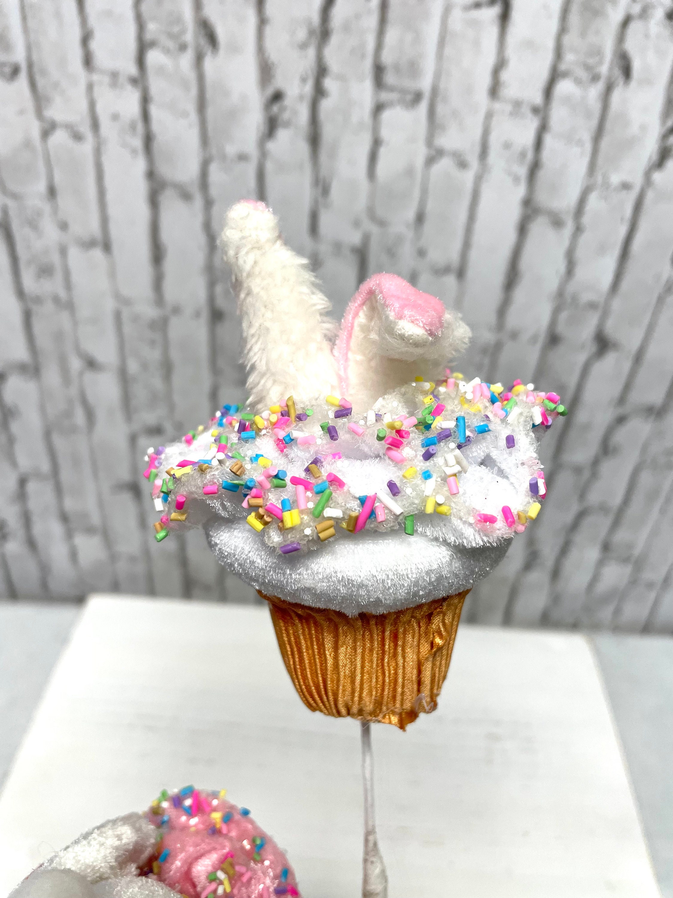 Easter Bunny Cupcake Spray, 63421PK, Bunny Cup Cake Spray, Easter Spray ...
