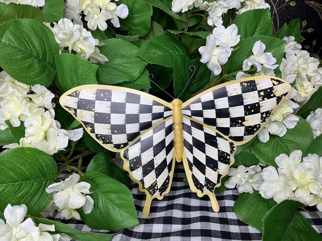 Antique Check Butterfly Sign - Etsy
