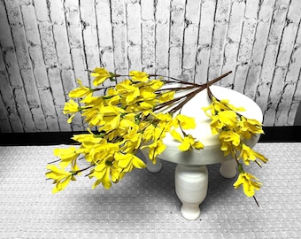 Artificial Yellow Forsythia Bush, 20”