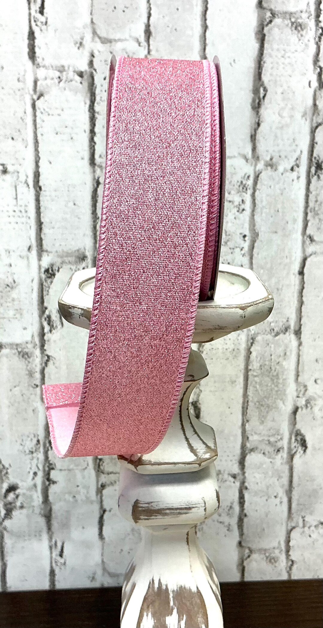 Melrose International Pink Shimmer Ribbon (Set of 3)