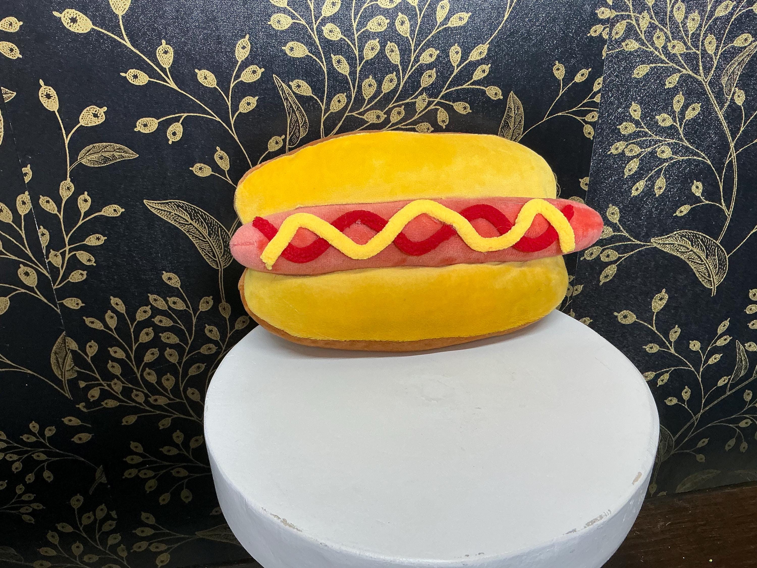 Plush Hotdog Pillow, Cookout Decor, 8x4.5 Inches - Etsy