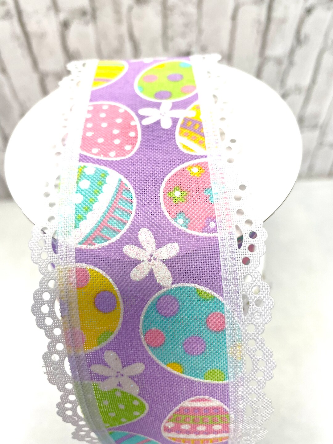 Easter Egg Ribbon, RGA858373, Lavendar Easter Ribbon, Lavendar Easter