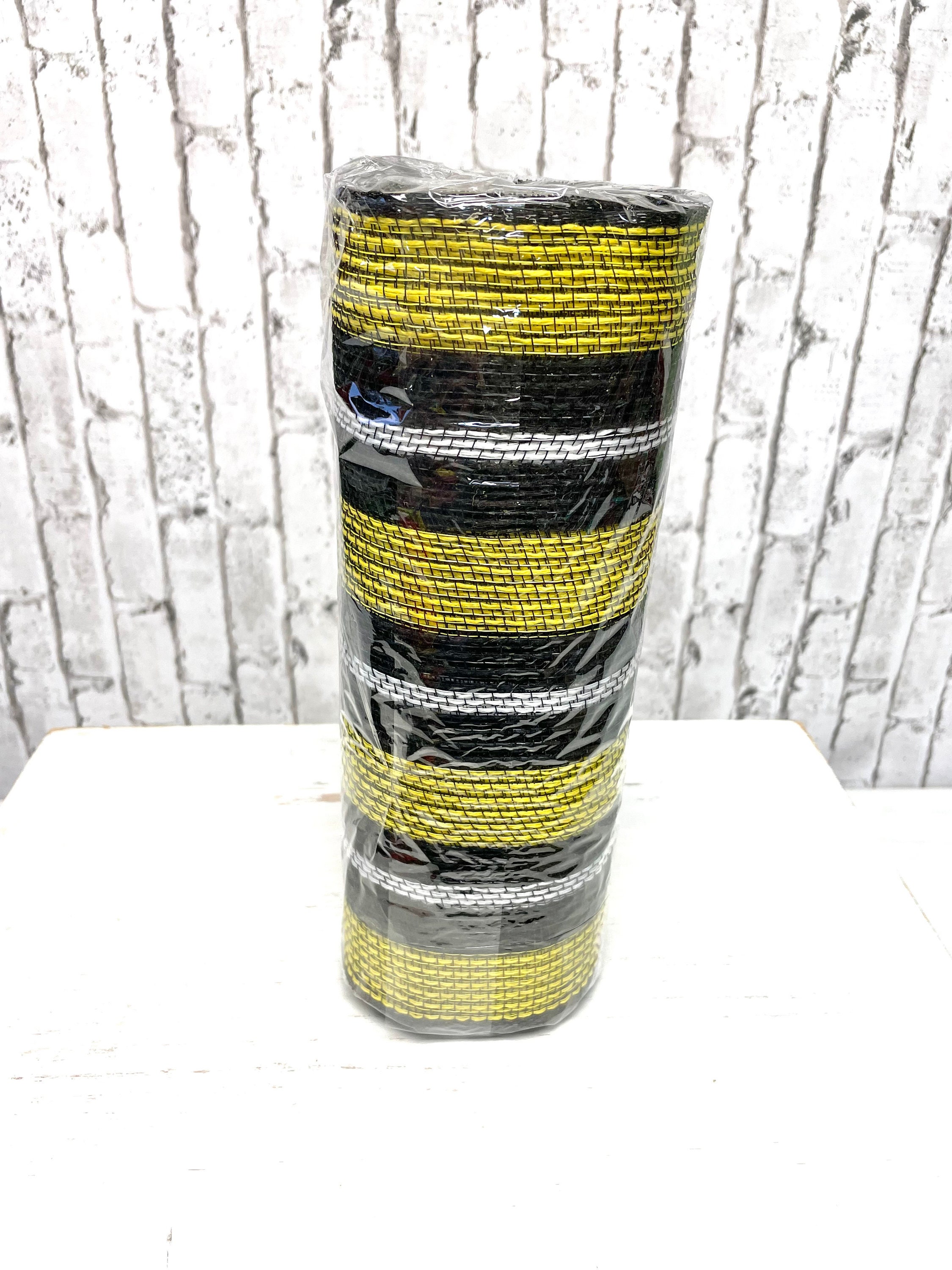 Bee Theme Yellow Black Plaid Faux Mesh - Etsy