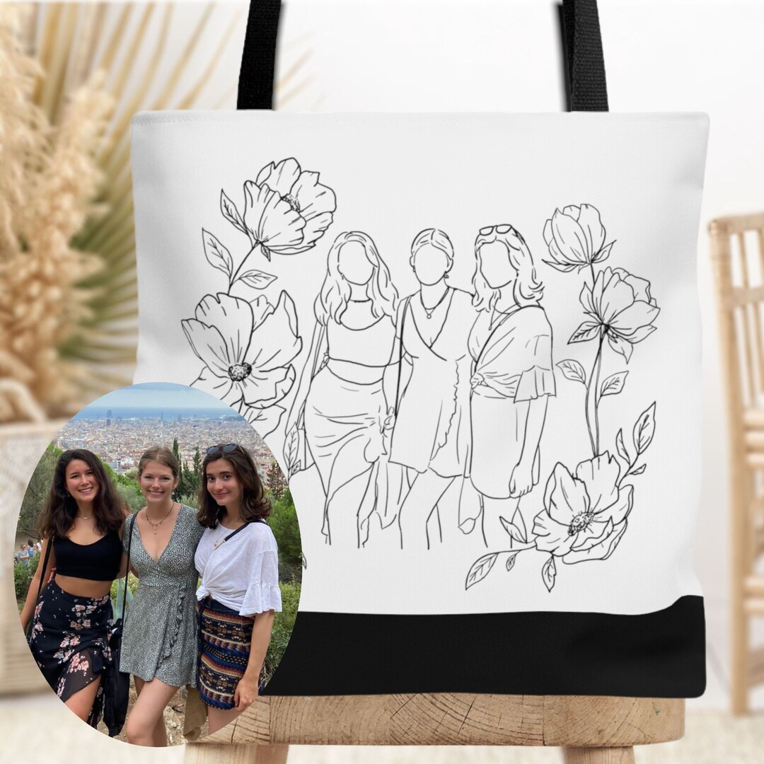 Custom Bag Personalized Photo Bag Custom Gift for Friend Photo Etsy
