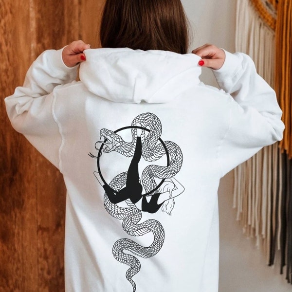 Aerial Hoop Hoodie For Aerialist Gift For Aerial Hoop Gift For Aerial Instructor Gift For Aerialist Hoodie Aerial Hoop Snake Aerial Lyra