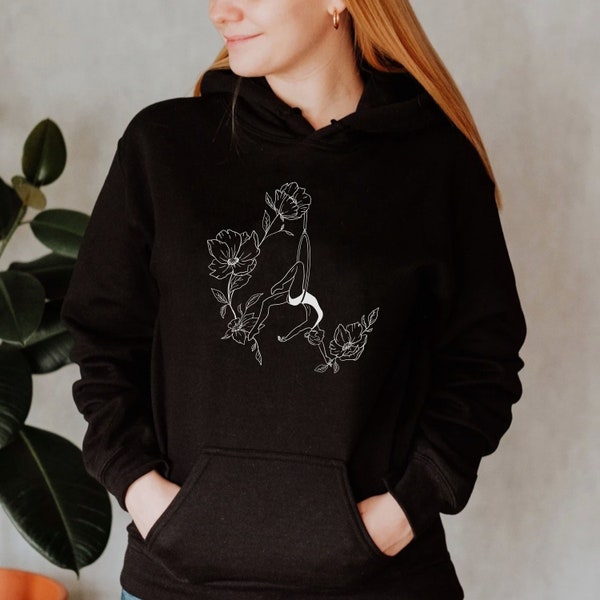 Hoop Aerial Hoodie Hoop Aerialist Gift Aerial Dance Wear Aerial Hoop Hoodie Aerial Instructor Gift For Aerialist Hoodie Aerial Dance Hoodie