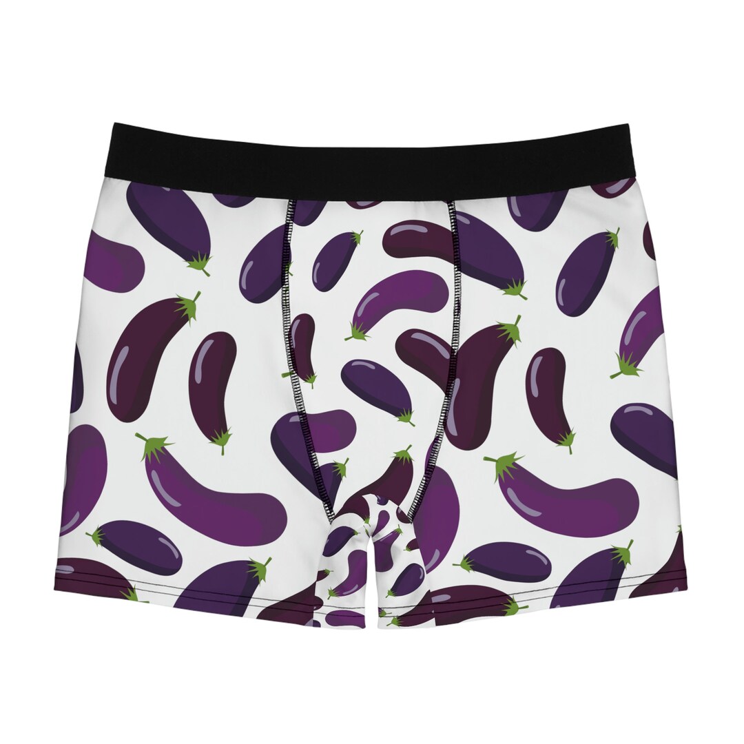 Eggplant Emoji Men's Boxer Briefs Etsy