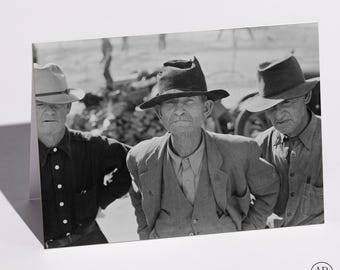 Keepsake Card - "Ex-Tenant Farmer on Relief Grant in the Imperial Valley"