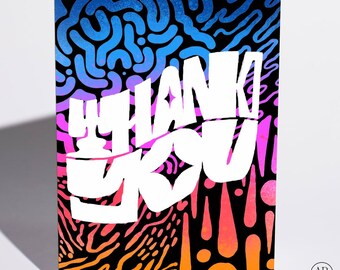 Thank You Card - "Thank You Biomorphic"