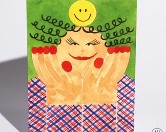 Self Care Card - "Carita Feliz 06"