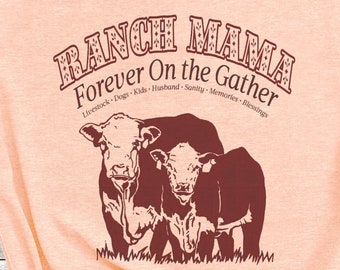 Hereford Cattle Ranch Mama t-shirt Cow Mom Gift for Ranching Cowgirl Beef Producer Ag Club Group tshirts for Cattle Shows & County Fairs