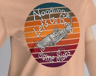 Noodling Catfish Fishing T-Shirt - UNISEX Sizing - Great gift for Birthdays, Father's Day or Mother's Day or Buy It For YOURSELF!