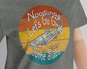 Noodling Catfish Fishing T-Shirt - UNISEX Sizing - Great Gift for Birthdays, Father's Day or Mother's Day or Buy It For YOURSELF!