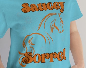 Cute Horse T-shirt For Her, Sorrel Horse Lover Gift, Cute Western Trendy Tee, Horse Girl tShirt, Equine Gift