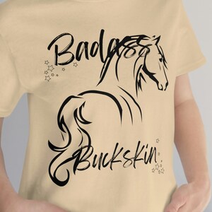Horse T-shirt Gift For Her, Cute BUCKSKIN Horse Lover Gift, Trendy Western Tee, Horse Girl tShirt, Equestrian Birthday Gift, Cowgirl t shirt
