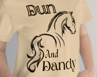 Western Horse T-shirt Gift For Her, DUN Horse Lover Gift, Cute Western Trendy Tee, Horse Girl tShirt, Equestrian Cowgirl Shirt