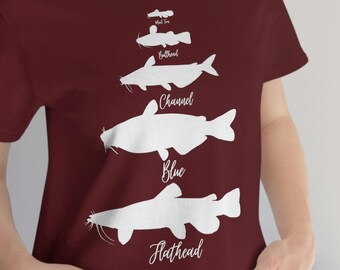 Catfish T-Shirt, Fisherman Gift, Fishing tshirt, Catfish Hunter, Catfish Tee, Dad Gift, Mom Gift, Group Fishing, Angler Gift