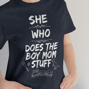 Fun BOY MOM t-Shirt Mother&#39;s Day Gift for Her, Mama of Boys tshirt, Boy Momma t shirt, Boy Mom Gift