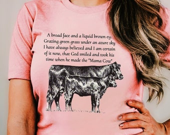 Western Cow Tshirt, Angus Shirt, Gift for Cow Lover, Cattle Shirt Cowboy Cowgirl Graphic Crewneck Unique Rancher Farmer Gift Sizes S-5XL