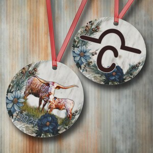 Beauregard the Bovine Longhorn Ornament main image 0