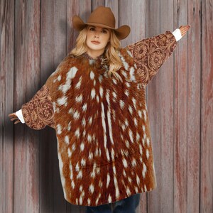 Western Giant Blanket Hoodie, Western Christmas Gift for Cowgirl and Cowboy, Oversized Fleece Blanket Robe, Sherpa Hood Snuggle cape Blanket
