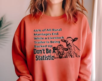 COMFORT COLORS® Funny Western Sweatshirt, Ranch Mom Gift, Cowgirl Sweater, Western Graphic Sweatshirt, Cowgirl SweatShirt, Cowboy SweatShirt