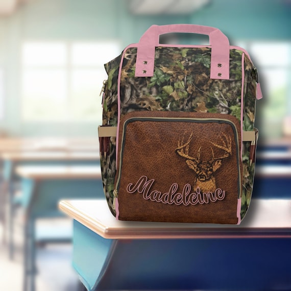 PERSONALIZED Deer Hunter Backpack or Diaper Bag Whitetail  display picture 2