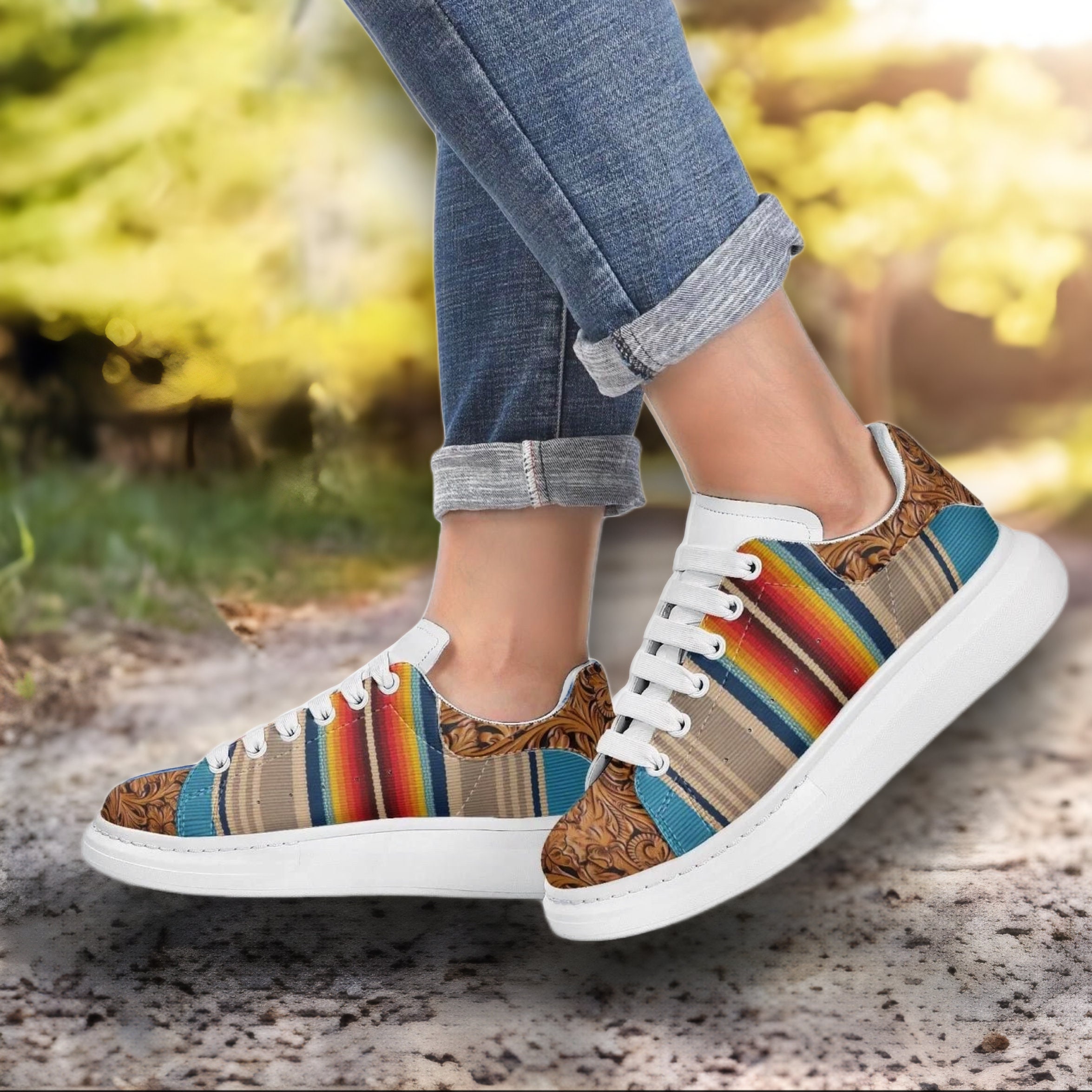 Serape Sneakers Etsy