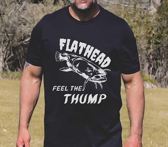 FLATHEAD Catfish T-shirt | Fishing Gift | Catfish Fishing | Reel Men Fish | River Rat Tshirt