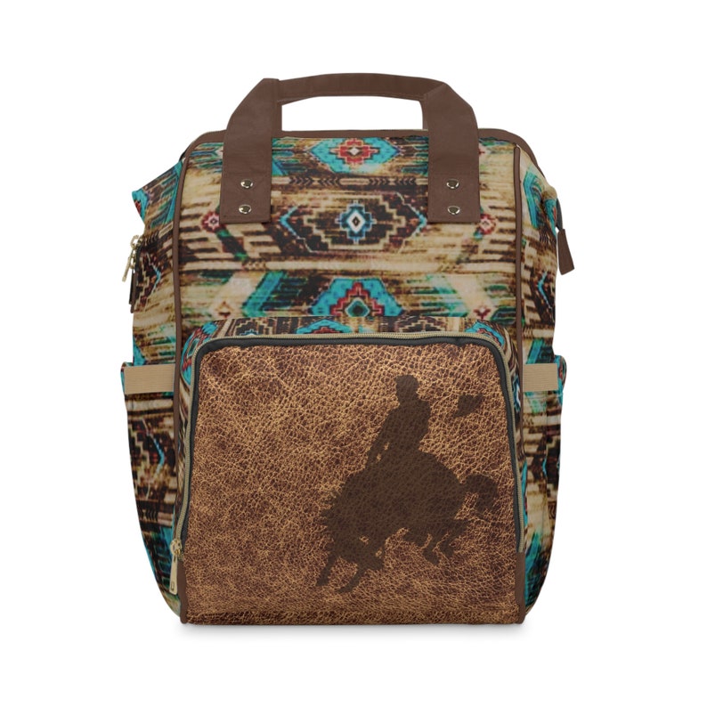 PERSONALIZED Back to School Western Backpack, Saddle Blanket Bronc ...