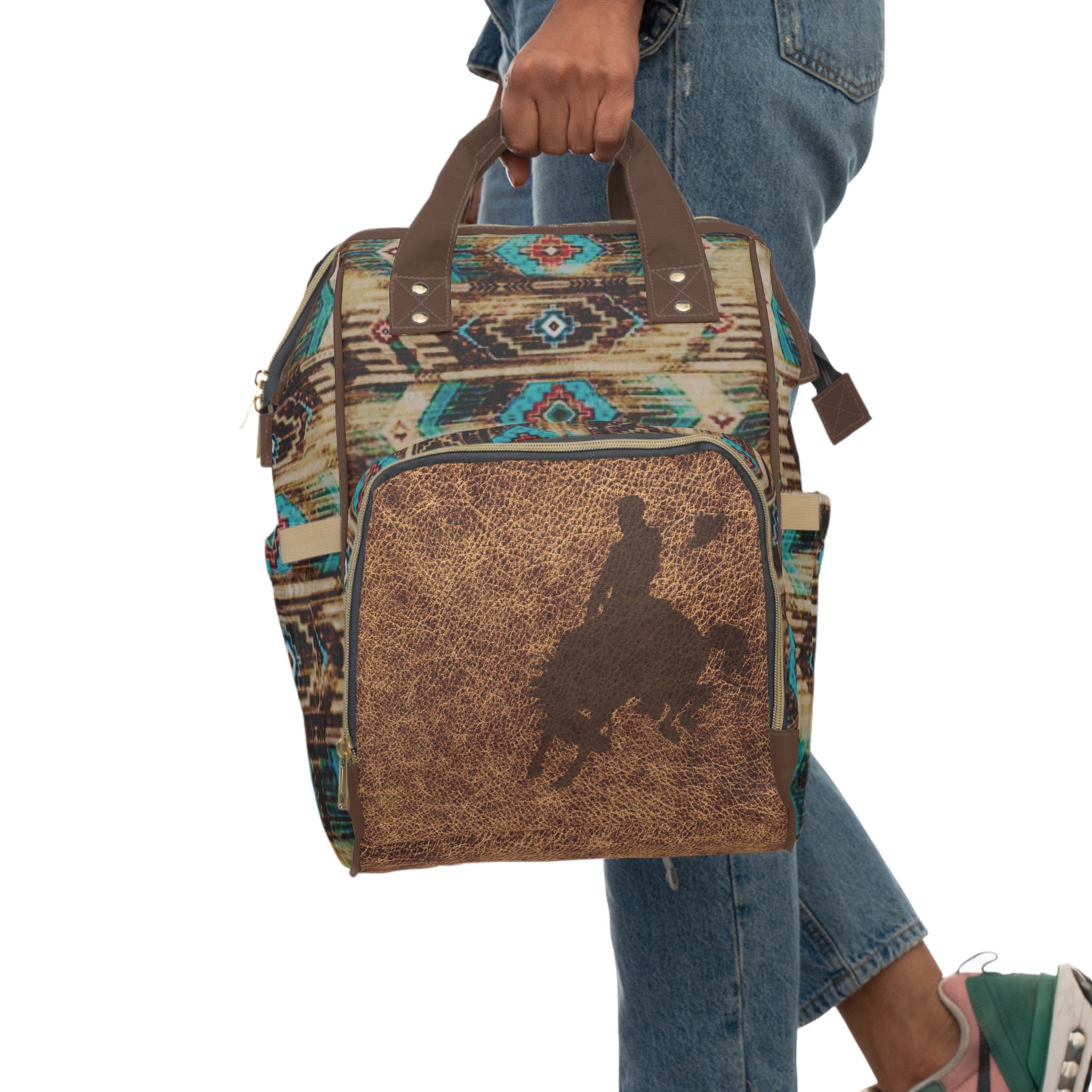 Western Rodeo Backpack PERSONALIZED Back to School Western Backpack, Saddle Blanket Bronc ...